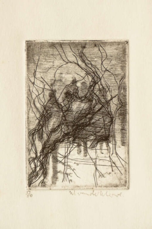 mimi-vd-merwe-etch-crowds-amongs-the-trees